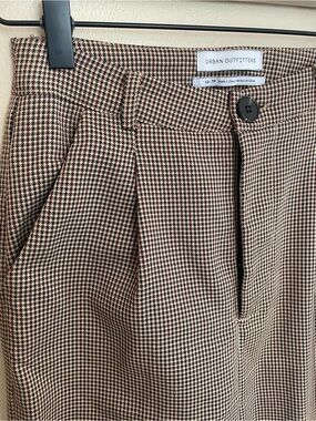 Houndstooth Pleated Trousers